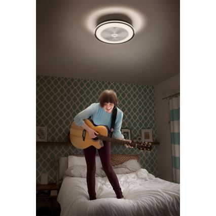 Osram - Dimbare LED-plafondlamp met geïntegreerde ventilator MURLAN LED/26W/230V 3000-6500K + afstandsbediening