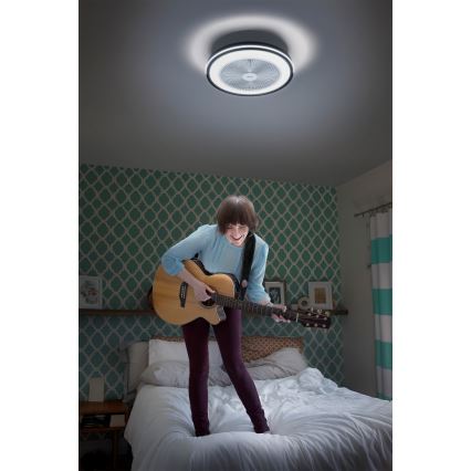 Osram - Dimbare LED-plafondlamp met geïntegreerde ventilator MURLAN LED/26W/230V 3000-6500K + afstandsbediening