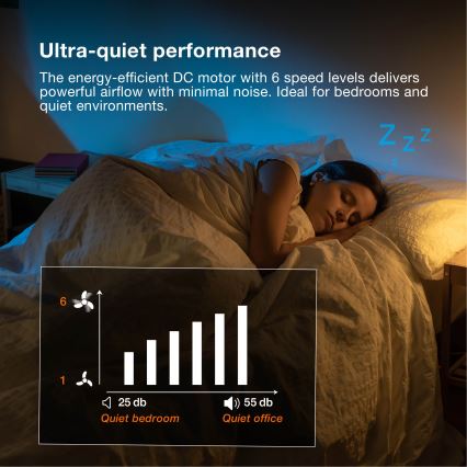 Osram - Dimbare LED-plafondlamp met geïntegreerde ventilator MURLAN LED/26W/230V 3000-6500K + afstandsbediening