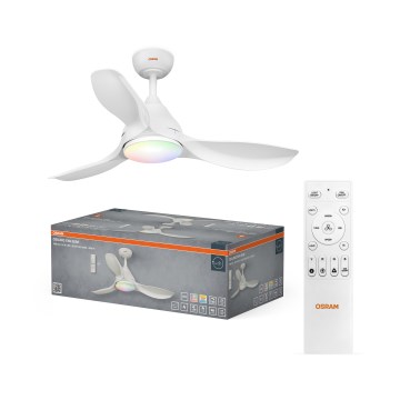 Osram - LED RGB dimbare plafondventilator NORDES LED/18W/230V 3000-6500K + afstandsbediening