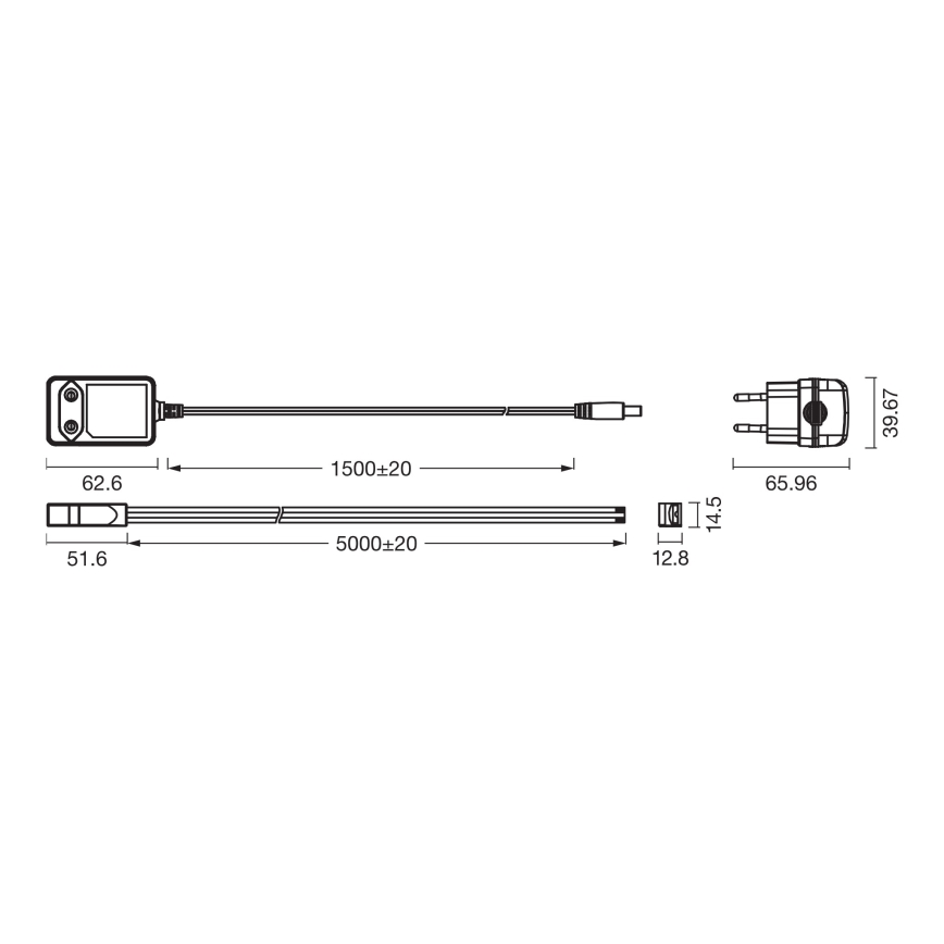 Osram - dimbare RGBW LED-strip FLEX COB 5m LED/24W/230V 2700-6500K + afstandsbediening