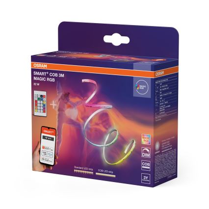 Osram - Dimbare RGB-LED-strip SMART+ MAGIC 3m LED/22W/230V Wi-Fi + afstandsbediening