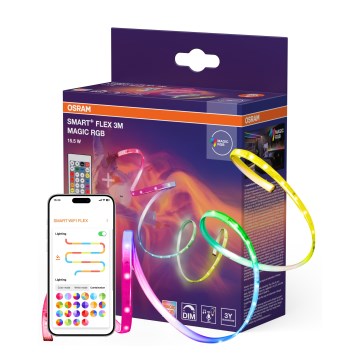 Osram - LED RGB dimbare strip SMART+ MAGIC FLEX 3m LED/15,5W/230V Wi-Fi + afstandsbediening