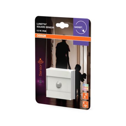Osram - LED RGB oriëntatielampje voor in het stopcontact met sensor LUNETTA LED/0,3W/230V