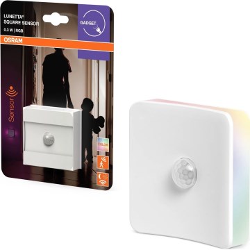 Osram - LED RGB oriëntatielampje voor in het stopcontact met sensor LUNETTA LED/0,3W/230V