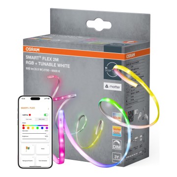 Osram - LED RGB+TW dimbare strip SMART+ FLEX 2m LED/8,5W/230V 2700-6500K Wi-Fi