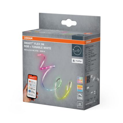 Osram - LED RGB+TW dimbare strip SMART+ FLEX 2m LED/8,5W/230V 2700-6500K Wi-Fi