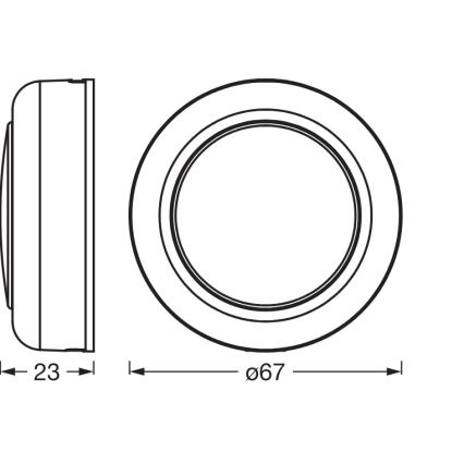 Osram - LED RGBW dimbaar aanraakgevoelig oriëntatielamp SMART+ DOT-IT LED/0,5W/3,7V 300 mAh