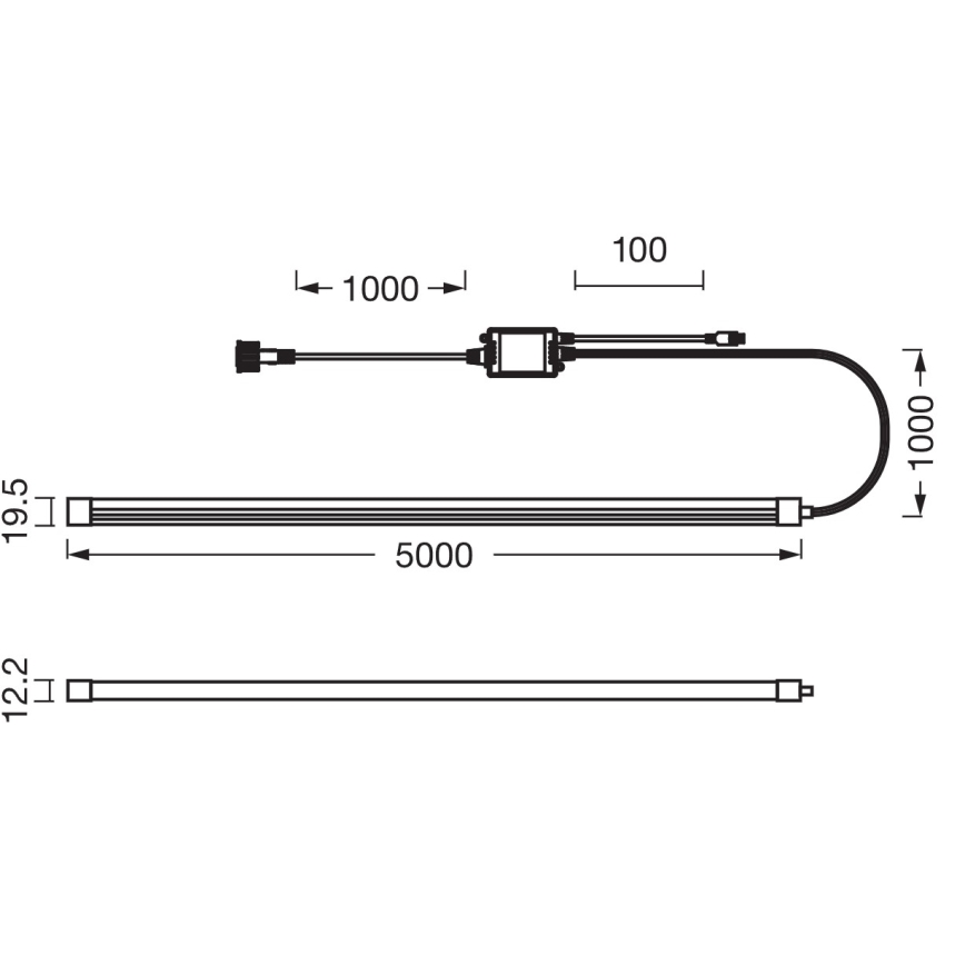 Osram - LED RGBW dimbare buiten-LED-strip SMART+ MAGIC 5m LED/21W/230V IP44 Wi-Fi + afstandsbediening