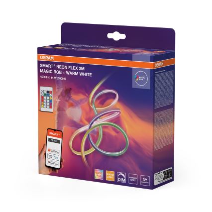 Osram - LED RGBW dimbare buitenstrip SMART+ MAGIC 3m LED/14W/230V IP44 Wi-Fi + afstandsbediening