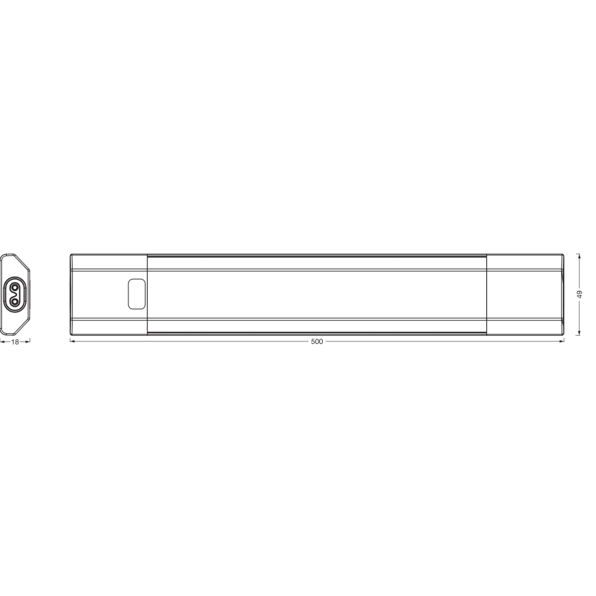 Osram - LED RGBW dimbare onderbouwarmatuur LINEAR EDGE LED/8W/230V 50 cm wit + afstandsbediening