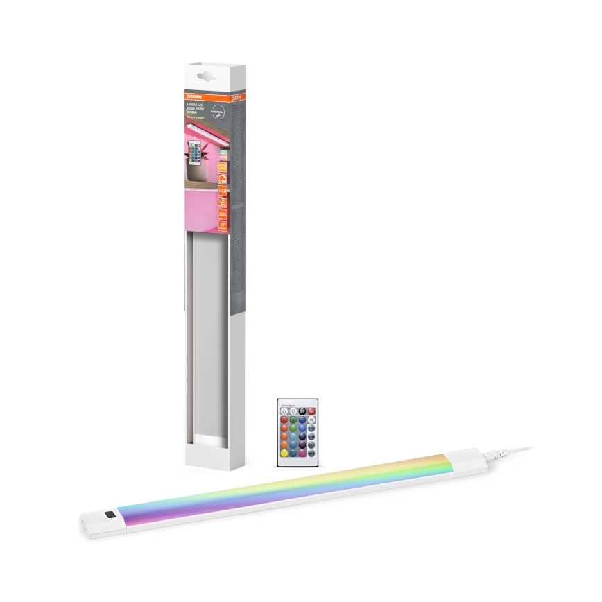 Osram - LED RGBW dimbaar onderbouwarmatuur met bewegingssensor LINEAR EDGE LED/8W/230V 50 cm wit + afstandsbediening