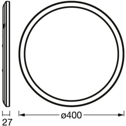 Osram - LED RGBW Dimbare plafondlamp SMART+ ORBIS LED/25W/230V pr. 40 cm 2700-6500K Wi-Fi