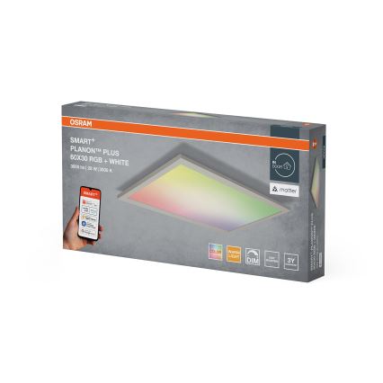 Osram -LED RGBW Dimbare plafondlamp SMART+ PLANON LED/28W/230V 60x30 cm Wi-Fi