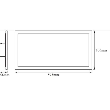 Osram -LED RGBW Dimbare plafondlamp SMART+ PLANON LED/28W/230V 60x30 cm Wi-Fi