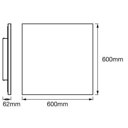 Osram - LED RGBW Dimbare plafondlamp SMART+ PLANON LED/40W/230V 60x60 cm 3000-6500K Wi-Fi