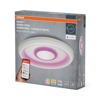 Osram - RGBW LED dimbare plafondlamp SMART+ STEA LED/32W/230V Ø 48,5 cm 2700-6500K Wi-Fi