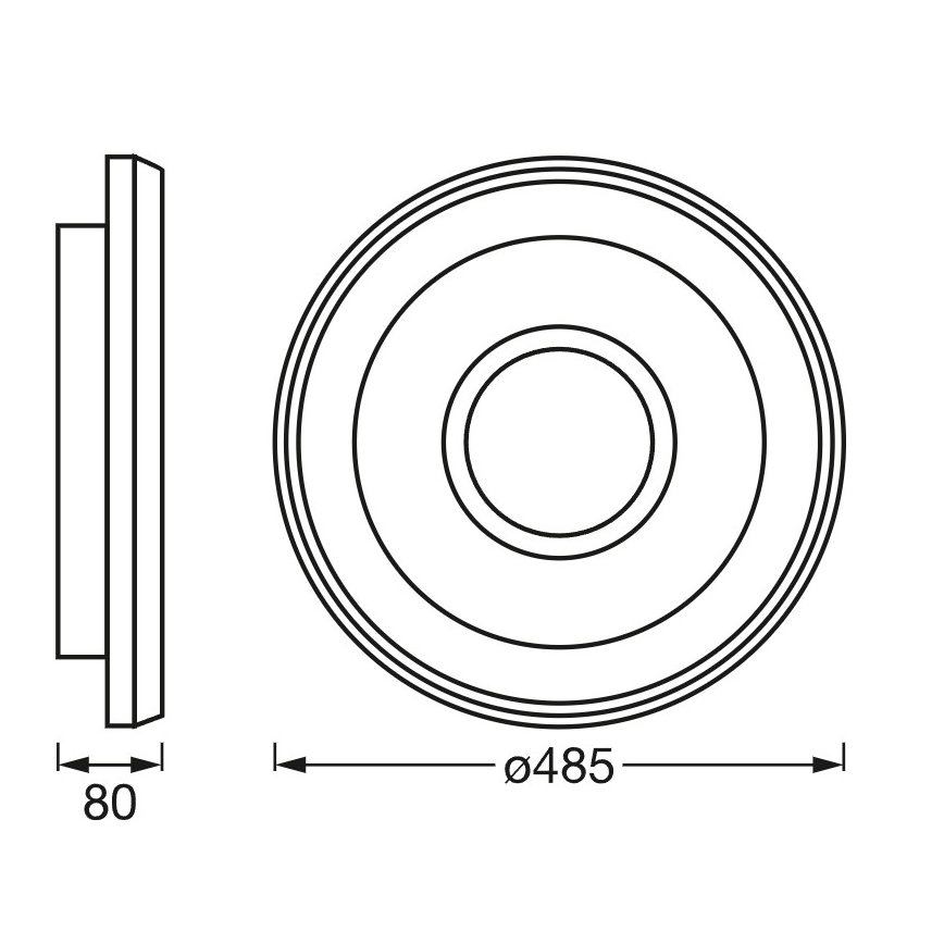 Osram - RGBW LED dimbare plafondlamp SMART+ STEA LED/32W/230V Ø 48,5 cm 2700-6500K Wi-Fi