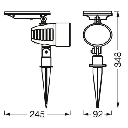 Osram - Dimbare LED RGBW zonnelamp SMART+ SOLAR LED/0,6W/3,7V 2000 mAh 3000-6500K IP44