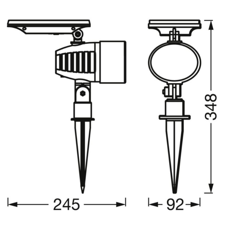 Osram - Dimbare LED RGBW zonnelamp SMART+ SOLAR LED/0,6W/3,7V 2000 mAh 3000-6500K IP44