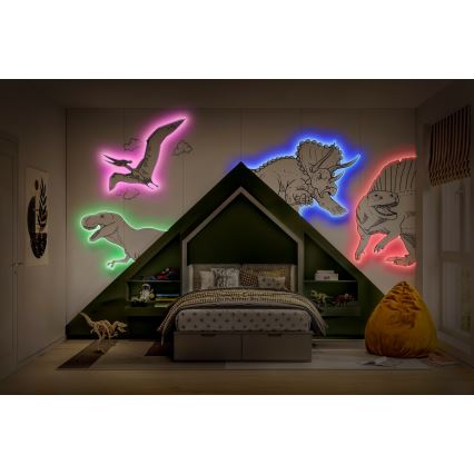 Osram - LED RGBW dimbare strip FLEX 5m LED/10W/230V + afstandsbediening