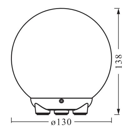 Ledvance - LED RGBW dimbare oplaadbare tafellamp SMART+ MAGIC LED/2,5W/5V 2200-6500K Wi-Fi wit