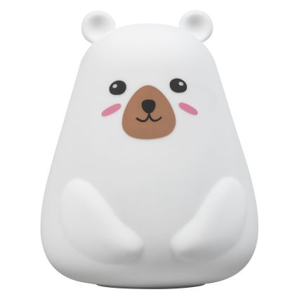 Osram - LED RGBW Dimbare kindernachtlamp met touchbediening NIGHTLUX BEAR LED/0,7W/3,7V 1200 mAh wit