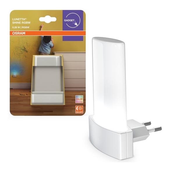 Osram - LED RGBW nachtlampje met sensor LUNETTA LED/0,28W/230V