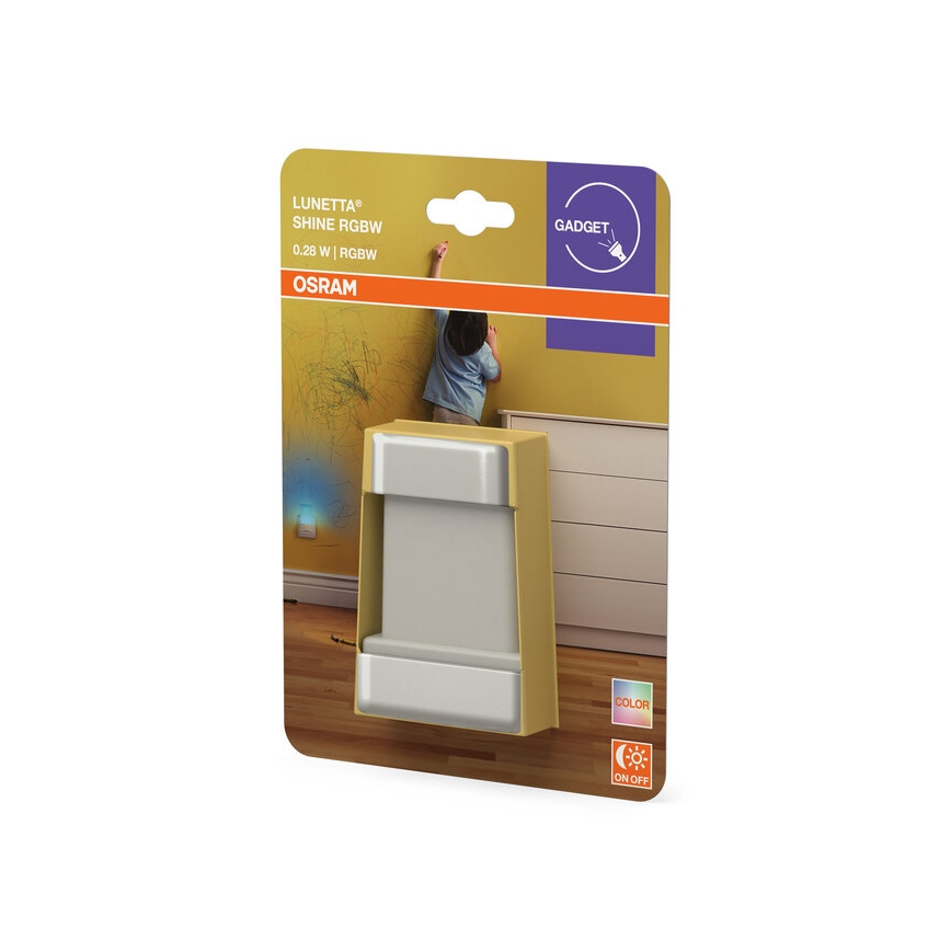Osram - LED RGBW nachtlampje met sensor LUNETTA LED/0,28W/230V
