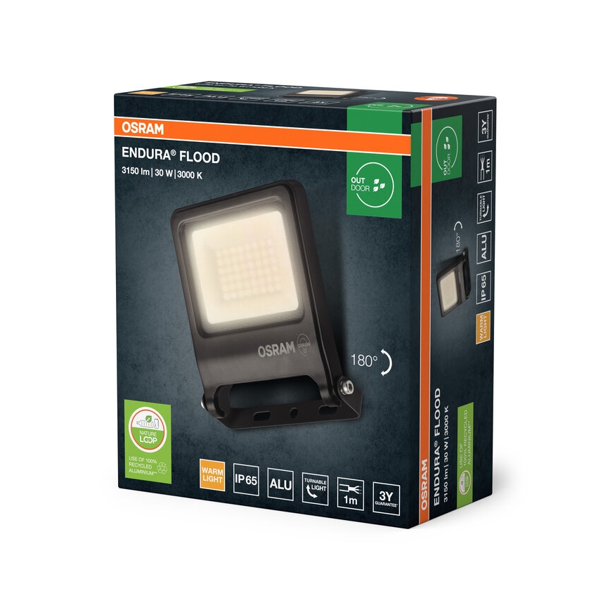 Osram - LED-schijnwerper ENDURA LED/30W/230V 3000K IP65