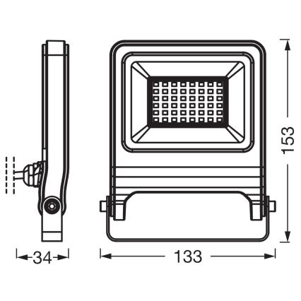 Osram - LED-schijnwerper ENDURA LED/30W/230V 3000K IP65