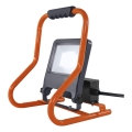Osram - LED-schijnwerper met beugel en stopcontacten R-STAND LED/50W/230V 4000K IP44 oranje/antraciet