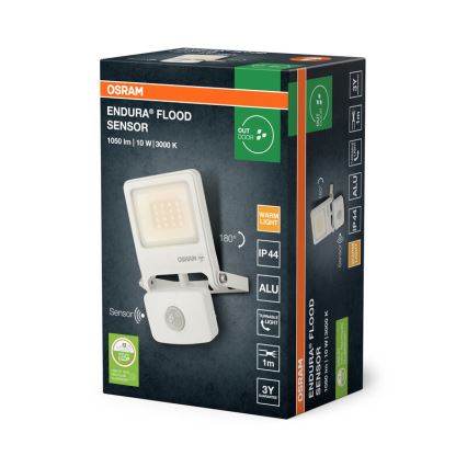 Osram - LED-schijnwerper met sensor ENDURA LED/10W/230V 3000K IP44
