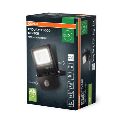 Osram - LED-schijnwerper met sensor ENDURA LED/10W/230V 4000K IP44