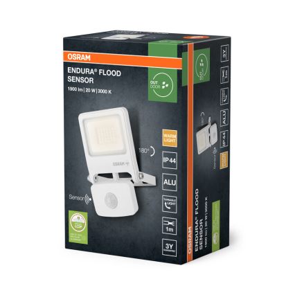 Osram - LED-schijnwerper met sensor ENDURA LED/20W/230V 3000K IP44