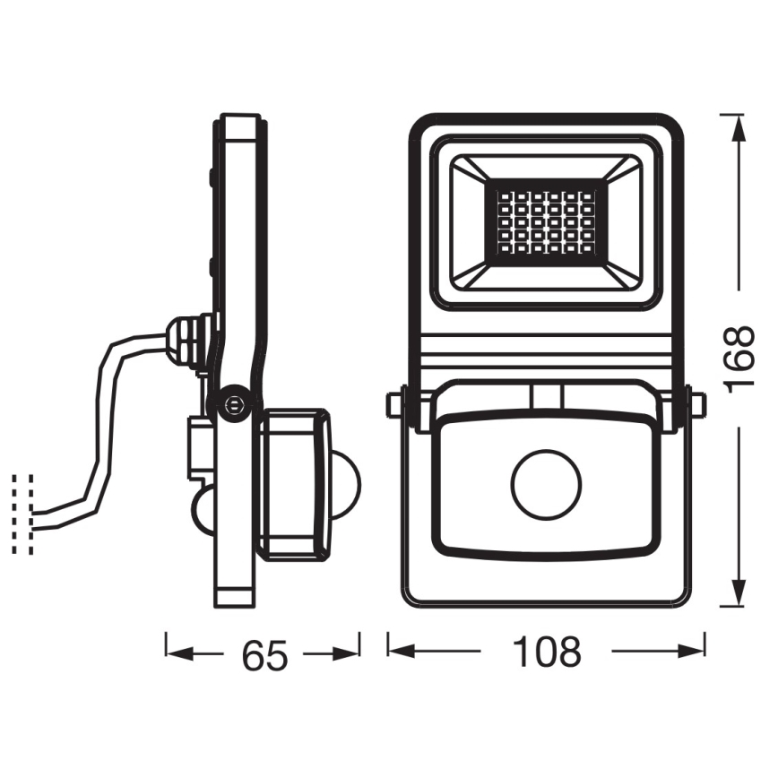 Osram - LED-schijnwerper met sensor ENDURA LED/20W/230V 3000K IP44