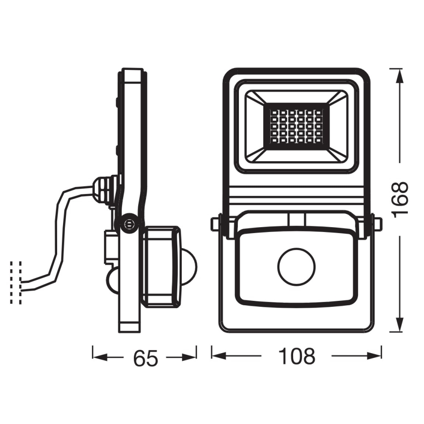Osram - LED-schijnwerper met sensor ENDURA LED/20W/230V 4000K IP44