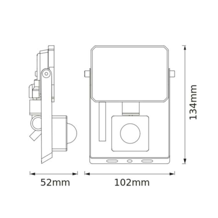 Osram - LED-schijnwerper met sensor FLOODLIGHT LED/10W/230V 6500K IP65