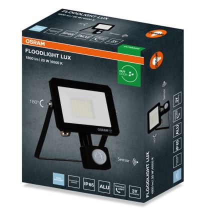 Osram - LED-schijnwerper met sensor FLOODLIGHT LED/20W/230V 6500K IP65