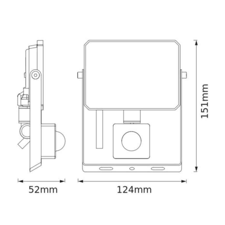 Osram - LED-schijnwerper met sensor FLOODLIGHT LED/20W/230V 6500K IP65