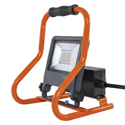 Osram - LED-schijnwerper met statief R-STAND LED/30W/230V 4000K P44 oranje