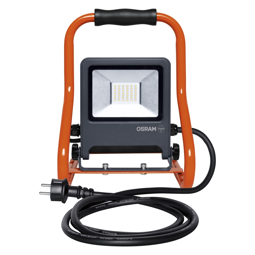 Osram - LED-schijnwerper met statief R-STAND LED/30W/230V 4000K P44 oranje