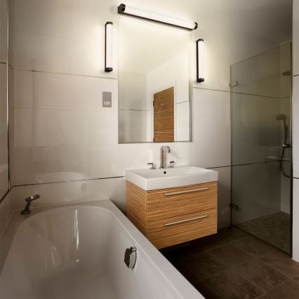 Osram - Dimbare LED-badspiegelverlichting ORBIS TUBE LED/12W/230V 3000/4000K 60 cm IP44 zwart