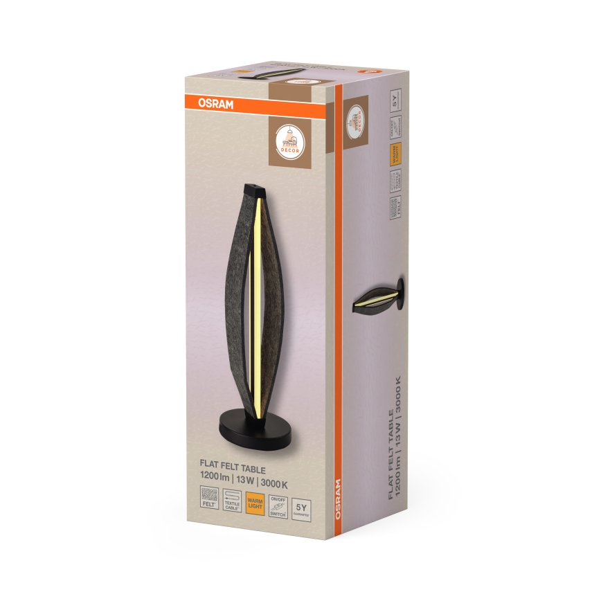 Osram - LED Tafellamp DECOR FLAT LED/13W/230V grijs