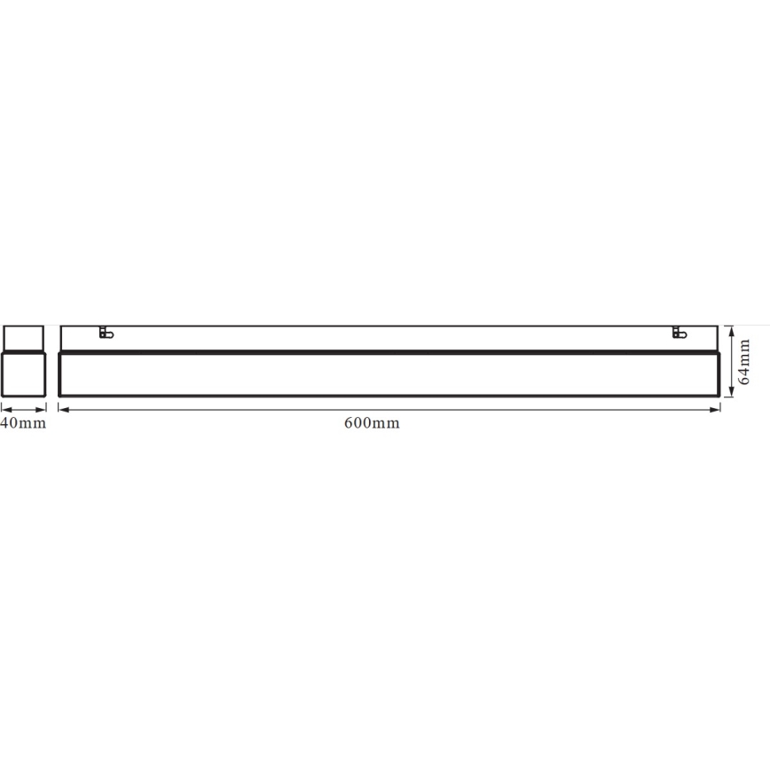Osram - SQUARE LED spiegelverlichting voor badkamer, 14W/230V, IP44, 3000/4000K, CRI 90