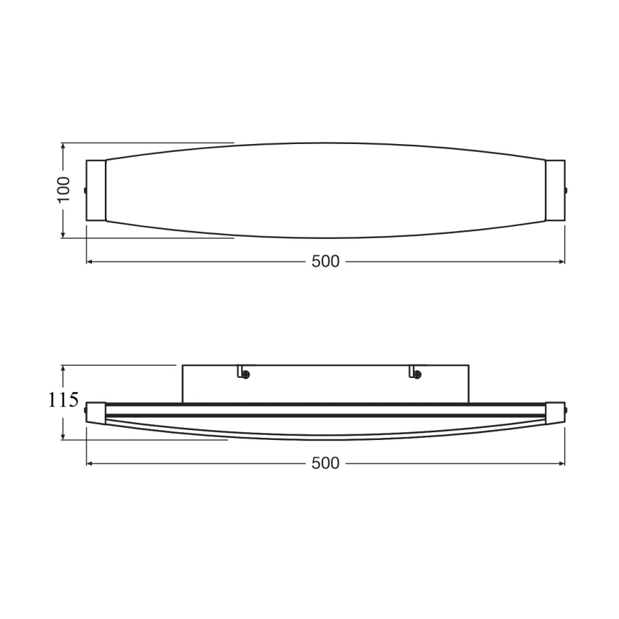 Osram - LED-wandlamp DECOR FLAT LED/13W/230V grijs