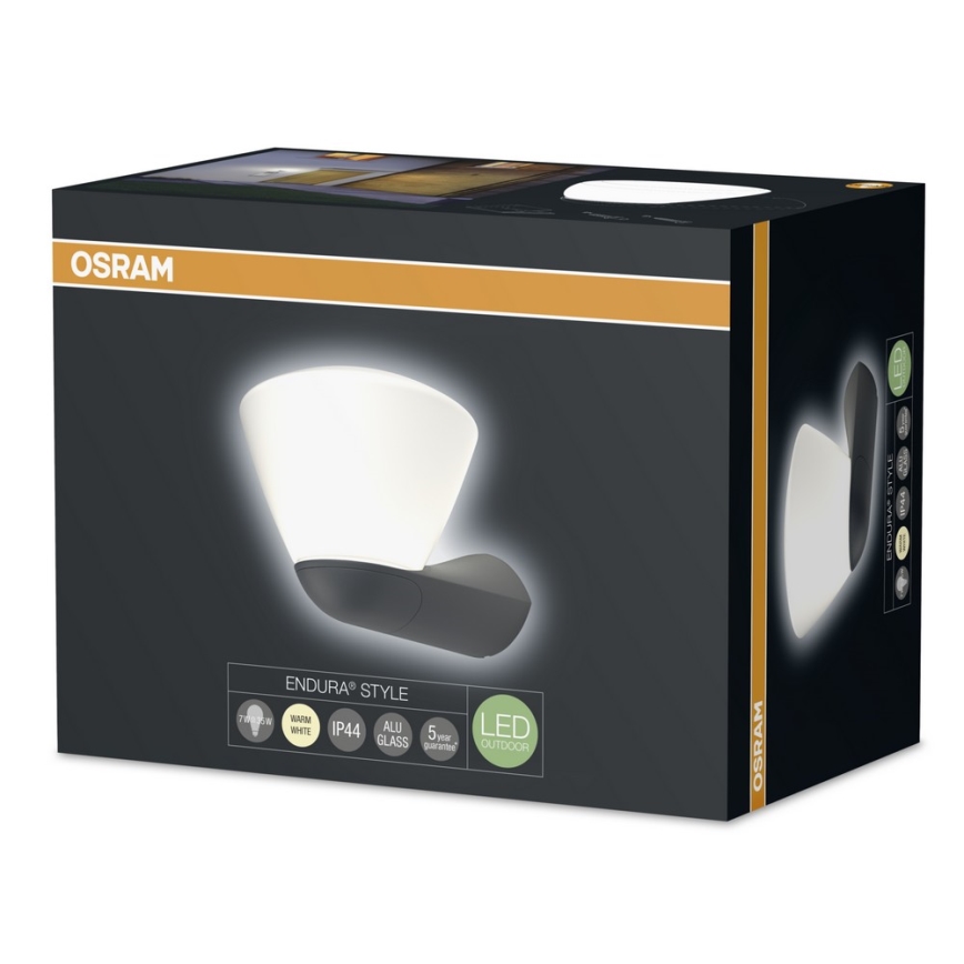 Osram - LED Wandlamp voor buiten ENDURA LED/7W/230V IP44 zwart 