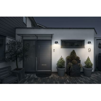 Osram - LED zonnewandlamp met sensor ENDURA STYLE LED/10,1W/4,2V 2000 mAh IP54 antraciet