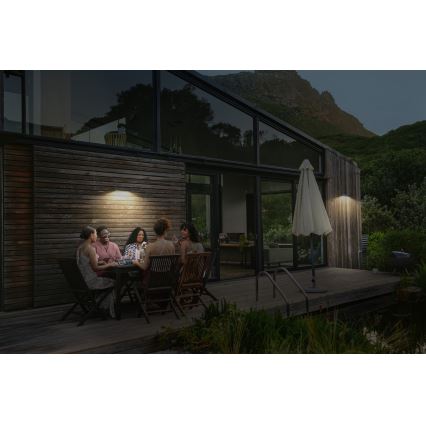 Osram - ENDURA STYLE LED zonne-wandlamp met geïntegreerde sensor LED/12,4W/4,2V 2000 mAh IP54 antraciet