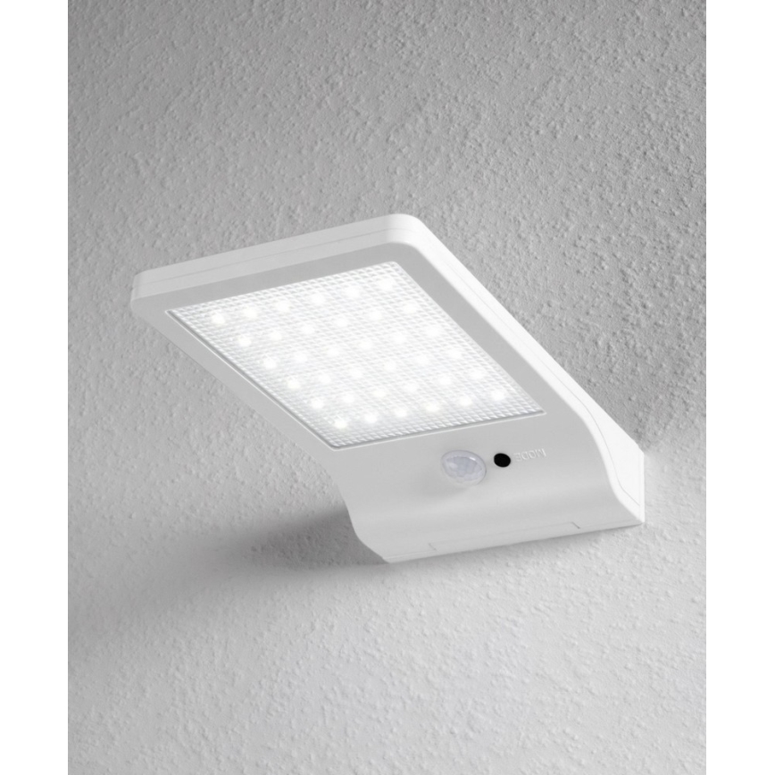 Osram - LED zonne-muurlamp met sensor DOORLED LED/3W/3,3V 2000 mAh IP44 wit
